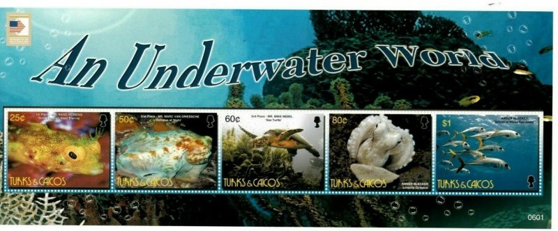 Turks And Caicos - 2006 - UNDERWATER WORLD - Sheet of 5 Stamps - MNH