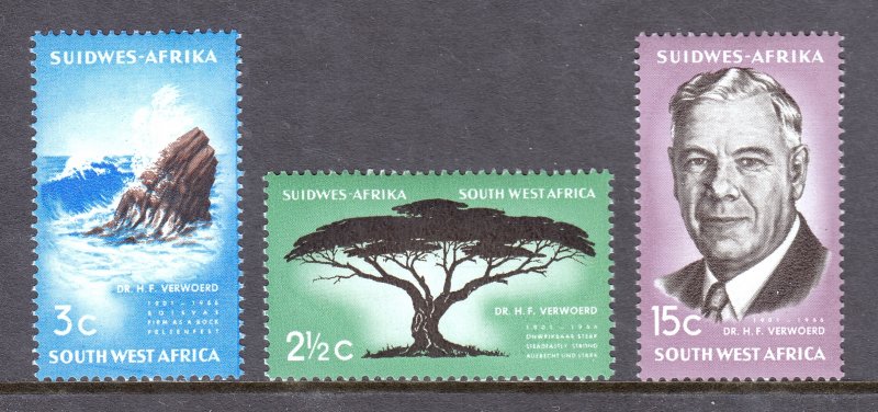 South West Africa - Scott #309-311 - MH - SCV $3.45