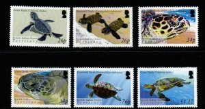 BRITISH INDIAN OCEAN TERR SG312/7 2005 TURTLES MNH