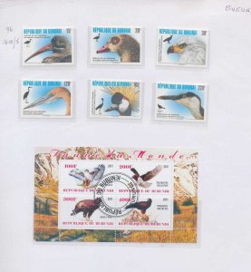 British North Borneo Bulgaria Burma Burundi BIRDS MNH MH Used (Apx 70)PK699