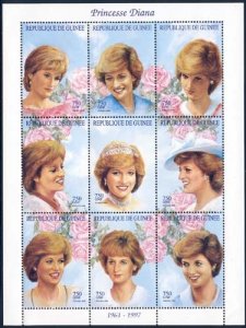 Guinea 1998 Sc 1440? Diana Princess of Wales SS/9 Stamp**