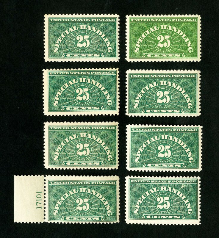 US Stamps # QE4 F-VF Lot of 8 OG NH Scott Value $300.00