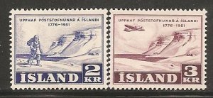 Iceland SC 271-2 Mint, Never Hinged