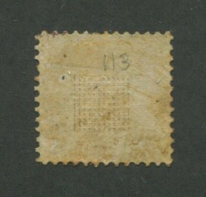 United States Postage Stamp #113 Mint Hinged OG F/VF Cat. Value $450.00