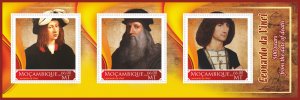 Stamps. Art. Leonardo Da Vinci  2019 year 1+1 sheets perforated