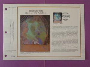 paintings Odilon Redon FDC folder CEF 981-1990