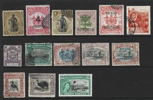 NORTH BORNEO Mint & Used Lot of 14 Different stamps 2017 CV $21.10