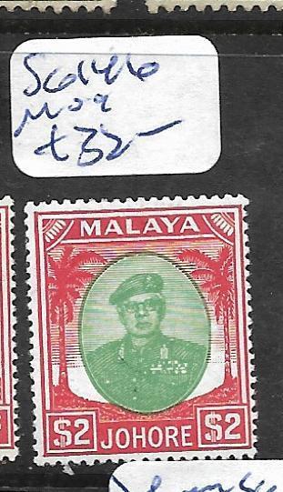 MALAYA JOHORE (P0601B) $2.00 SG 146  MOG