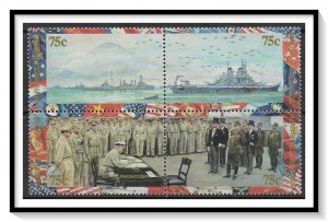 Marshall Islands #521-524 Anniversaries & Events Of WWII 1945 Block MNH