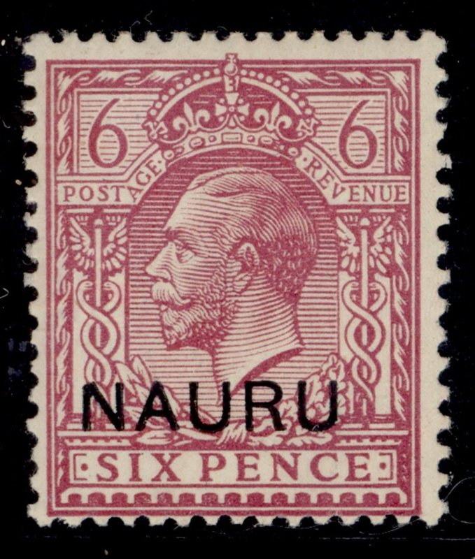 NAURU GV SG10, 6d purple, LH MINT.