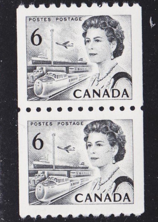 Canada Scott 468B VF mint OG NH pair.
