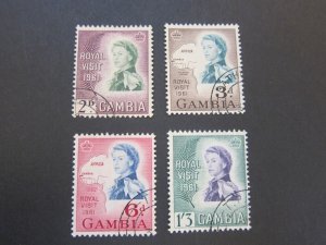 Gambia 1961 Sc 168-71 set FU