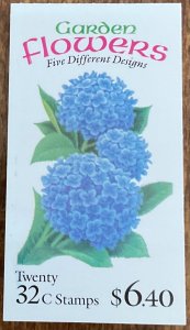 US #BK231 MNH Booklet of 20 #2 Garden Flowers SCV $13.00 L42