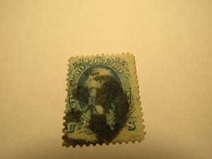 US Stamps, Scott #72 Used 1861,CV $575.00, with Alan Miller Certificate,