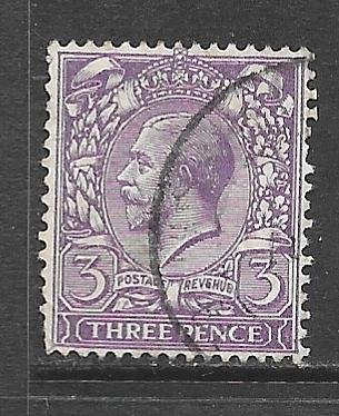 Great Britain 192: 3d George V, used, F