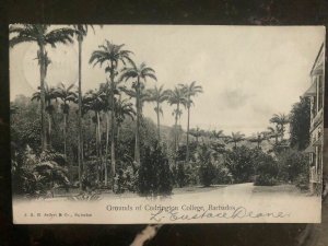 1906 Barbados RPPC Postcard Cover To Breslau Germany Grounds Of Codrington