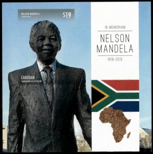 Canouan 2013 - Nelson Mandela - IMPERF Souvenir Stamp Sheet - MNH