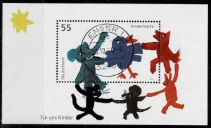 Germany 2003,Sc.#2264 used, souvenir sheet, Drawing of animals