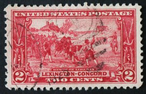 U.S. Used #618 2c Lexington-Concord, Superb. Lovely 1925 CDS Cancel. A Gem!