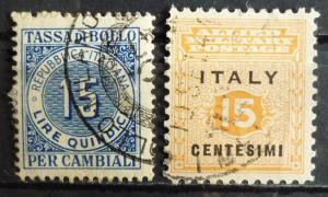 ITALY - REVENUE STAMP! italien stempelmarke fiscal tax J32