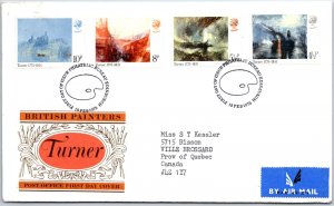 GREAT BRITAIN FIRST DAY COVER BRITISH PAINTERS TURNER SET OF (4) EDINBURGH 1975