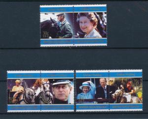 [57693] British Virgin Islands 1997 Horse Royalty Three pairs MNH