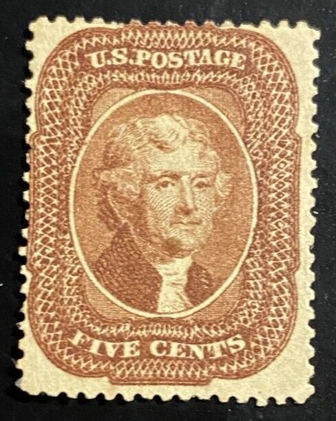 US Scott 28 Mint OG Great Rarity Fine as PFC SCV $60,000 