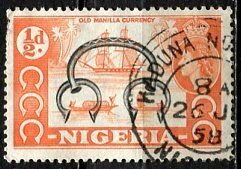 Nigeria; 1953: Sc. # 80: Used  Single Stamp