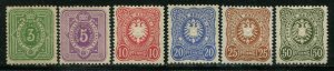 Germany #37-42 Mint Set
