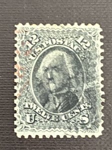 US Stamps-SC# 69 -  Double Cancel  - Fresh - SCV = $135.00