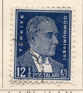 Turkey 1931-32 Early Issue Used 12.5k. 185259