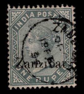 Zanzibar Scott 12 Used  1895 Queen Victoria great cx. collectors mark