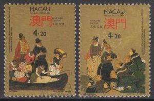Macau 1991 Cultural Exchange Stamps Set of 2 Fine Used