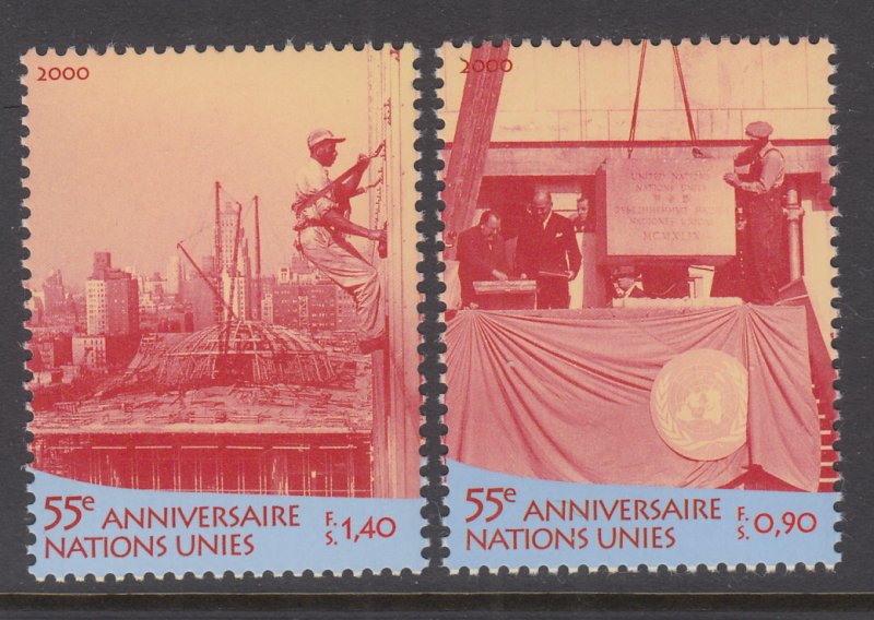 UN Geneva 358-359 MNH VF