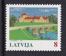 Latvia   #394   MNH  1995  Via Baltica highway project