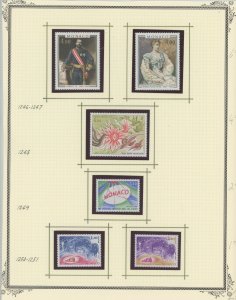 Monaco #1246-1251  Single (Complete Set)