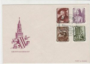 german democratic republic 1955 stamps cover ref 19223