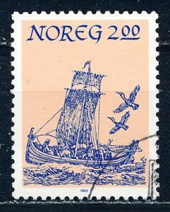 Norway #829 Single Used