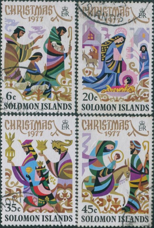 Solomon Islands 1977 SG345-348 Christmas set FU