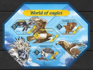 SOLOMON ISLANDS 2014 WORLD OF EAGLES (1) MNH