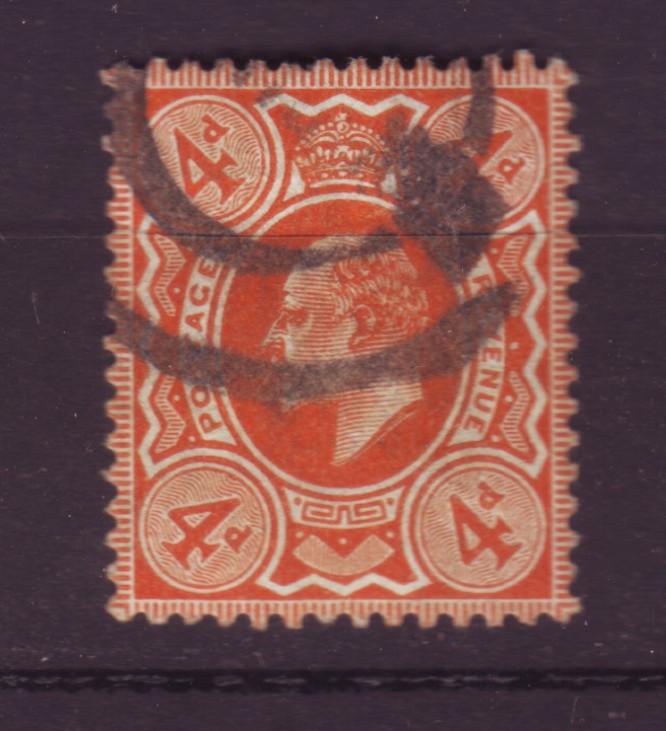 J19704 Jlstamps 1909-10 great britain used #144 king