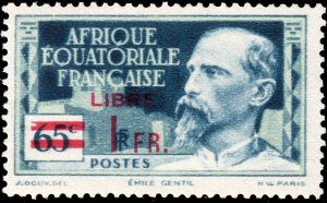 French Equatorial Africa #127  MNH - Nr 51 Surcharged (1940)