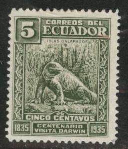 Ecuador Scott 341 MH*1935 Galapagos Iguana stamp