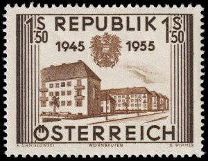 Austria - Scott 602 - Mint-Hinged - Thin