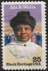 US 2442 (used) 25¢ Ida B. Wells (1990)