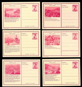 AUSTRIA (120) Scenery View Red 1.45 Shilling Postal Cards c1950s ALL MINT UNUSED