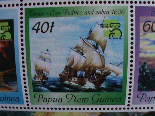 AUSTRALIA-1999-SC#1729B-WORLD STAMPS EXPO-SAILING SHIPS MNH S/S VF-ESTV. $8