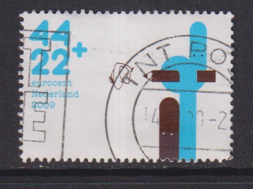 Netherlands  #B759a  used 2009  children`s activities 44c  with pencil