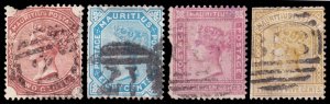 Mauritius Scott 59, 61, 63-64 (1879-80) Used F-G, CV $60.00 C