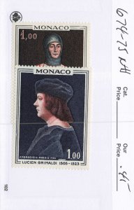 MONACO  674-75   MNH